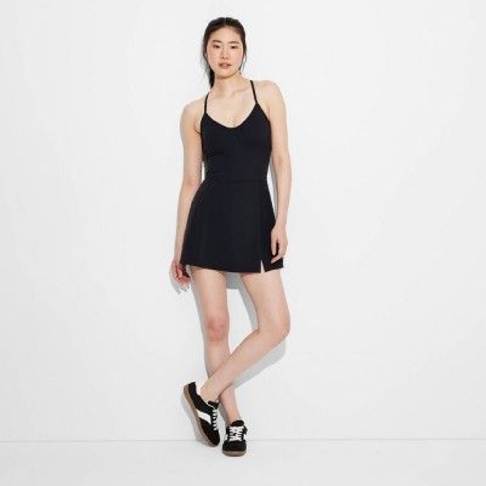 JoyLab Black Tennis Active Dress